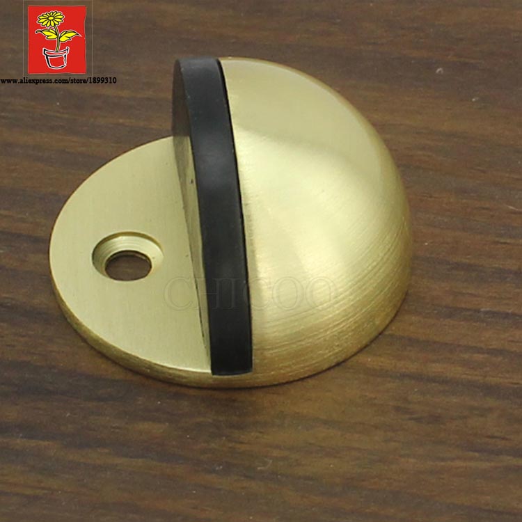  gold Half moon door stopper rubber door stops