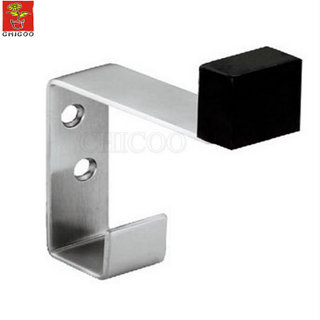 Stainless steel door stop with Coat hanger